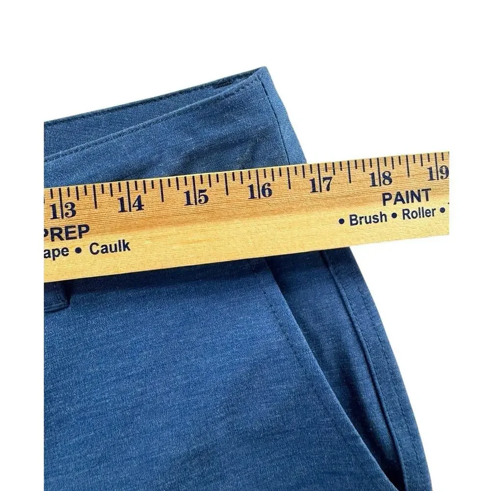 Faherty All Day Shorts Mens 31 Blue Hybrid Quick Dry Stretch Drawstring 9